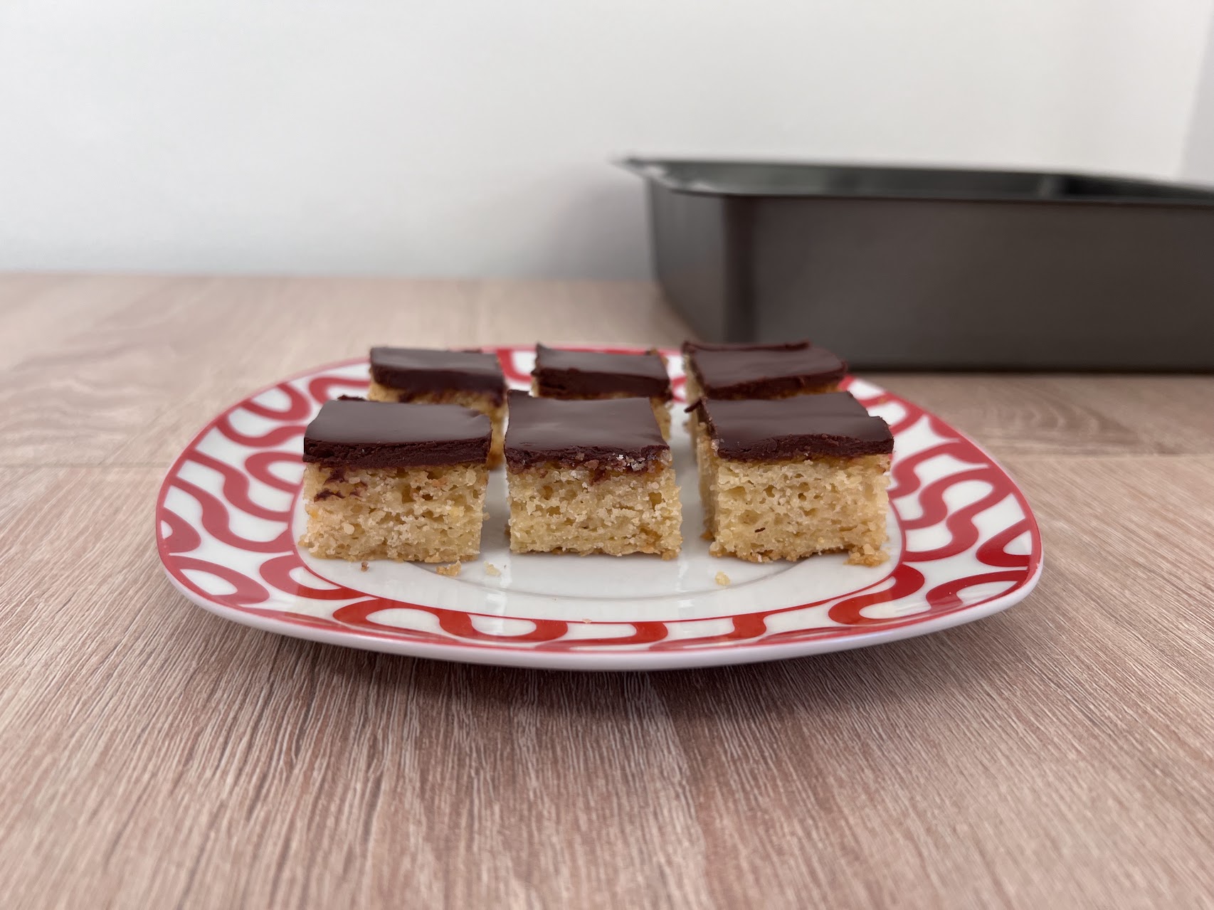 Orange Cubes with Chocolate Ganache