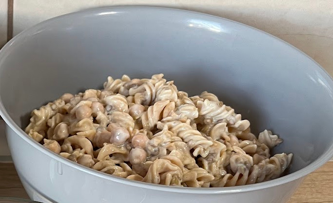 Pasta Salad with Chickpeas and Lentils