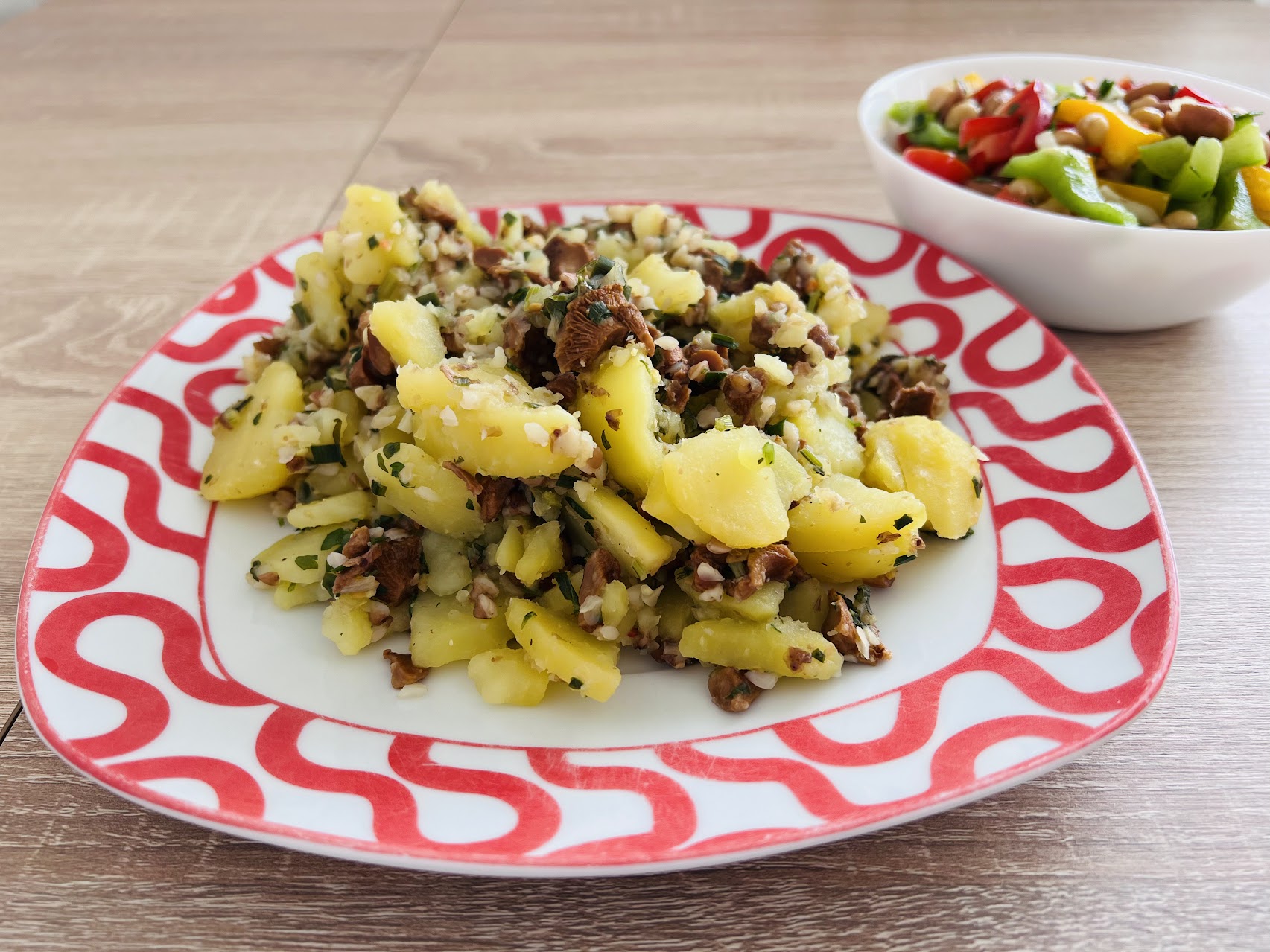 Potatoes with Chanterelles and Buckwheat