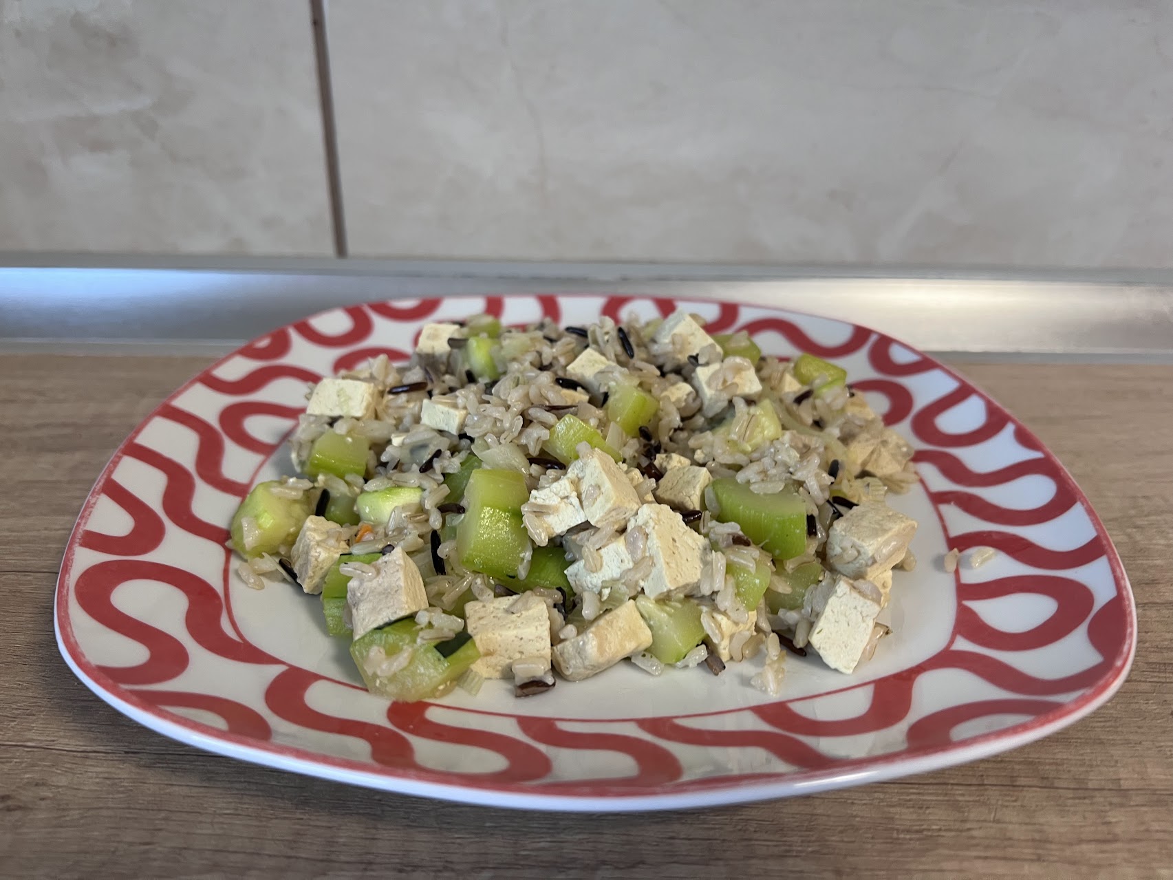 Rice with Zucchini and Tofu