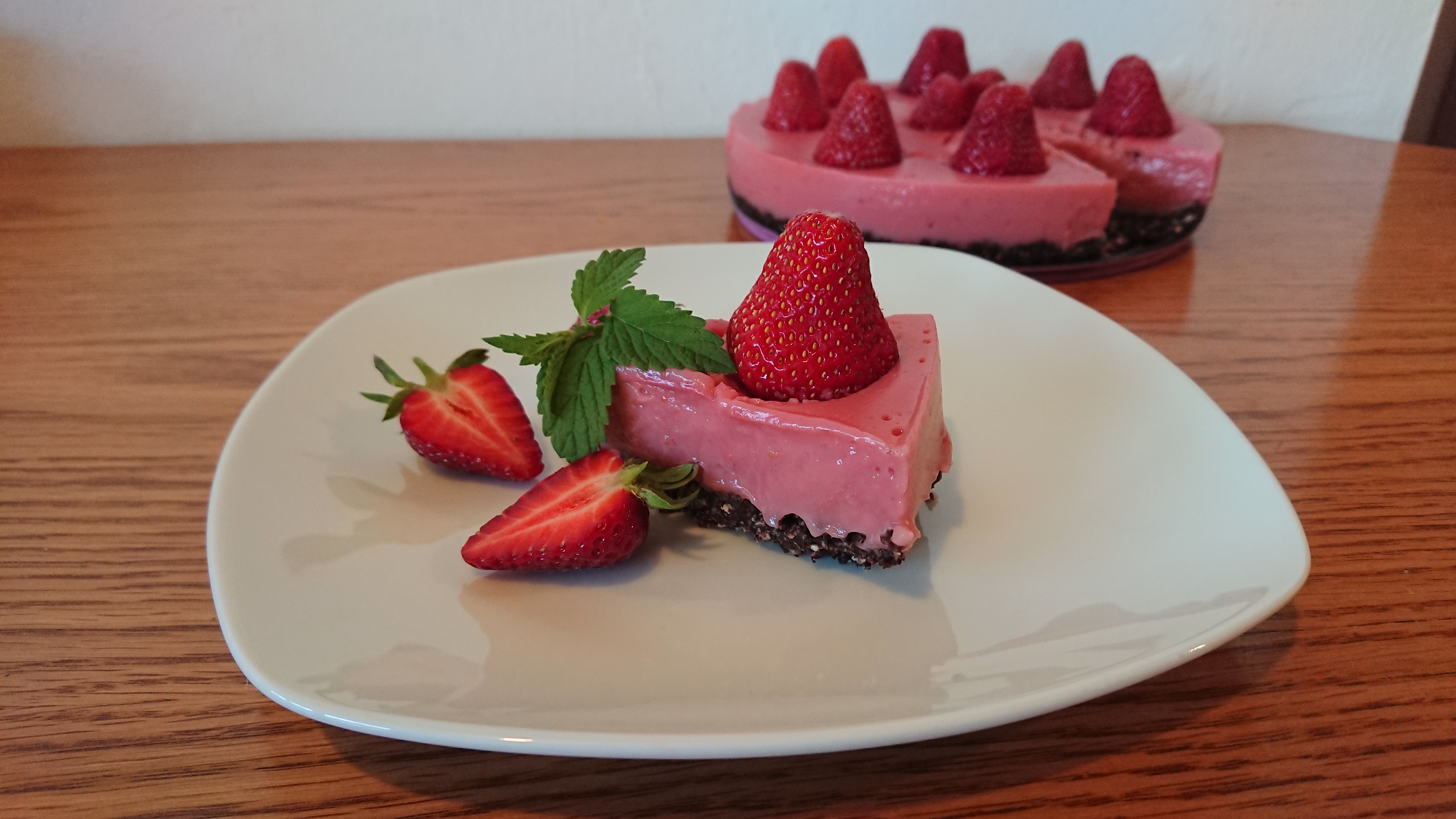 Strawberry Pudding Cake