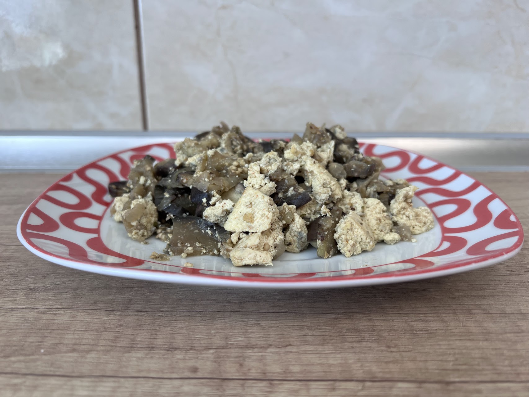 Tofu Scramble with Eggplant