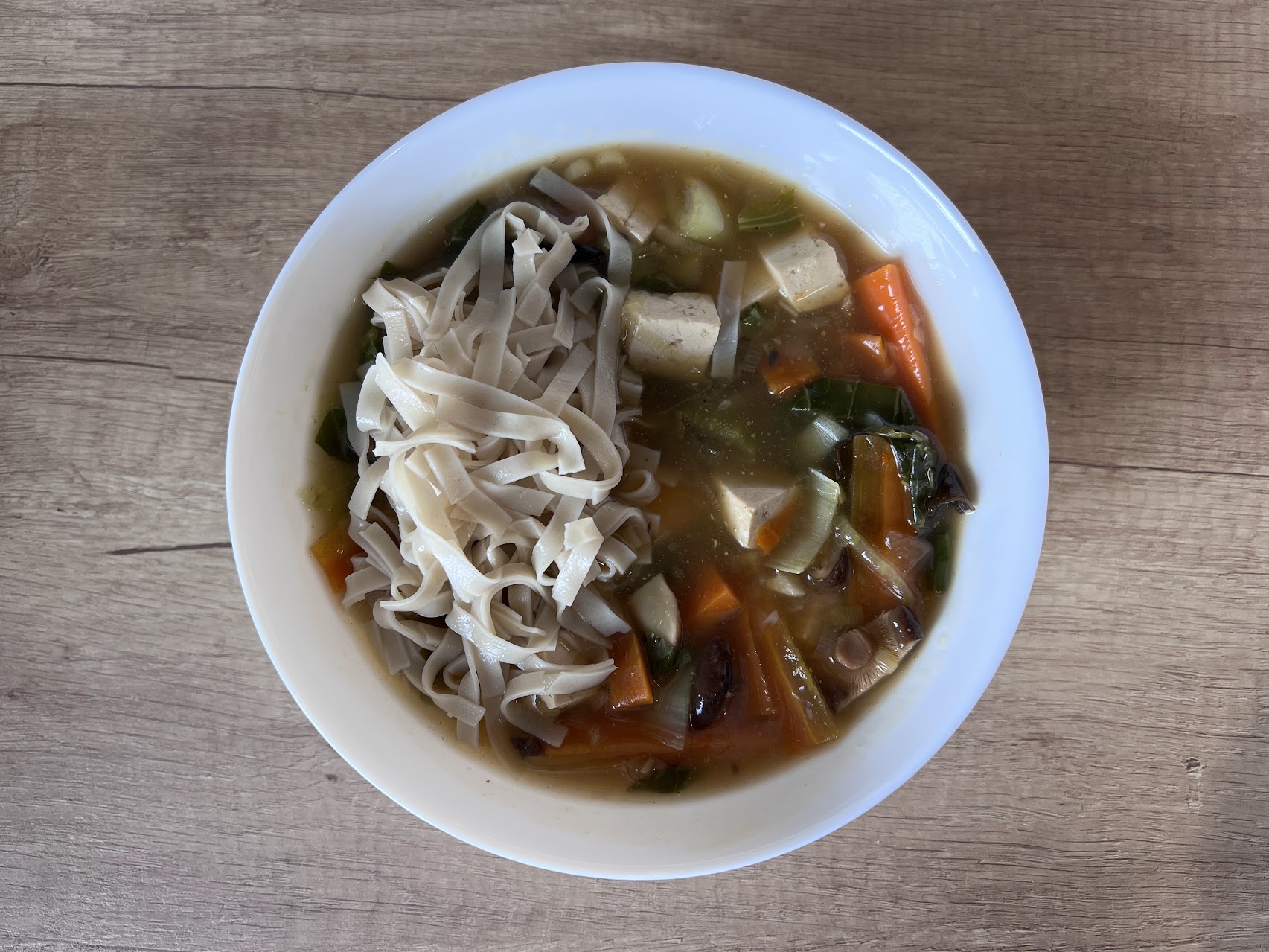 Vegan Chinese Soup with Tofu