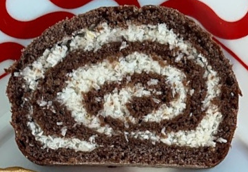 Vegan Chocolate Coconut Roll