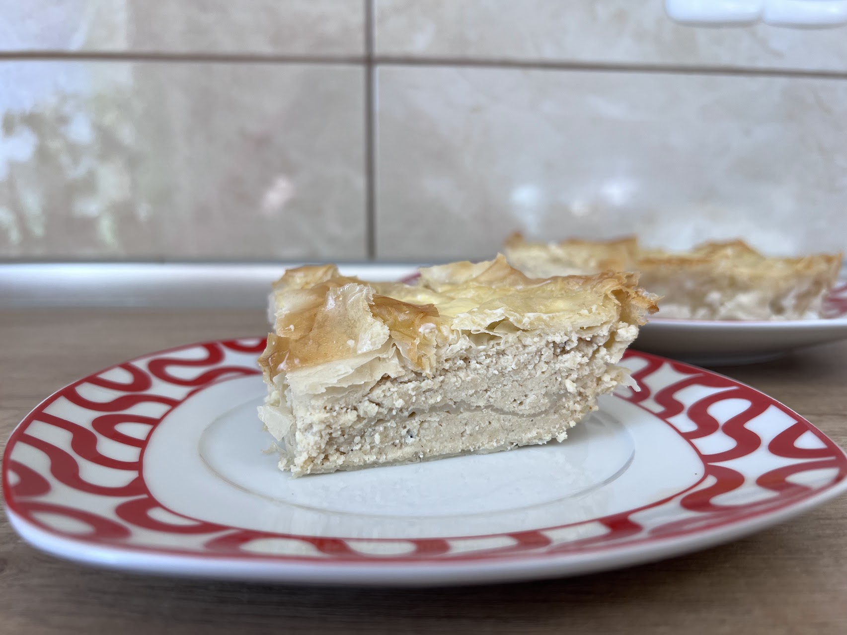 Vegan Phyllo Dough Pie with Vegan Cottage Cheese