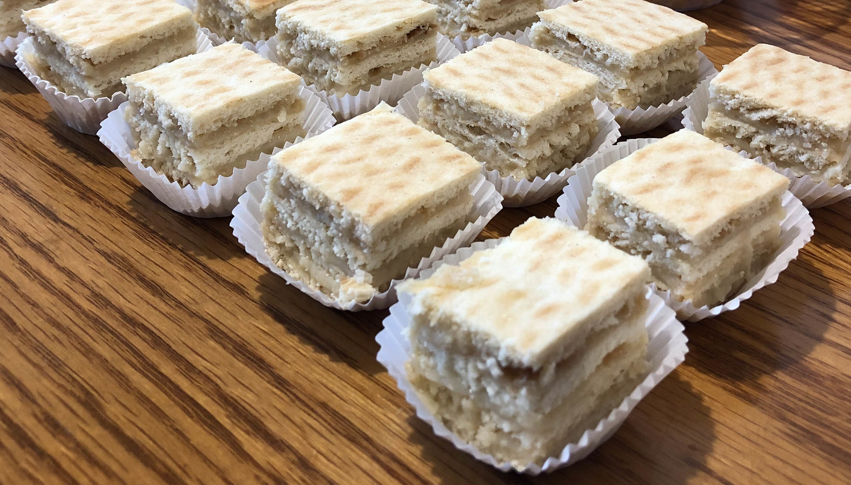 White Wafer Cake Bars